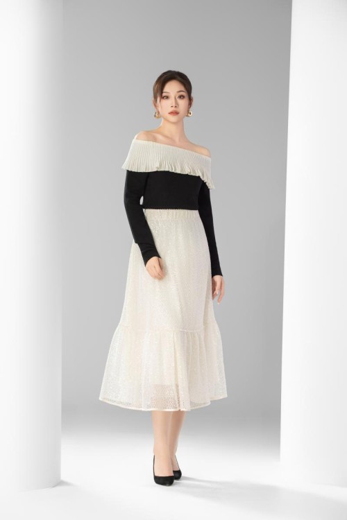 云织漫雪涟漪裙